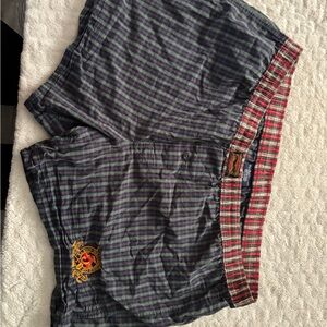 Ralph Lauren Plaid Boxer Shorts with Embroidered Logo